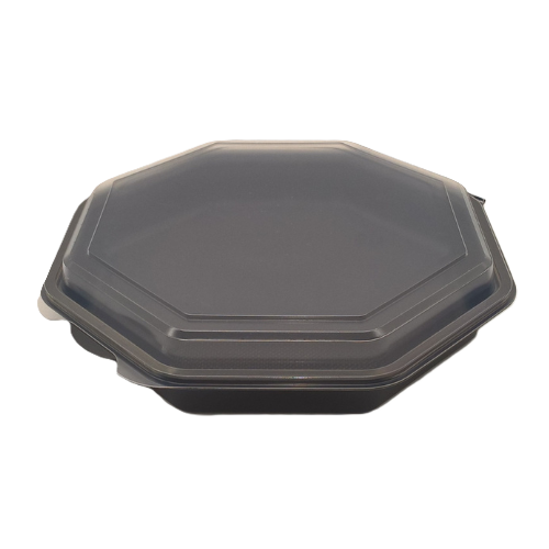 Salatbox  unget.schwarz mit anh. Deckel -190 St.
