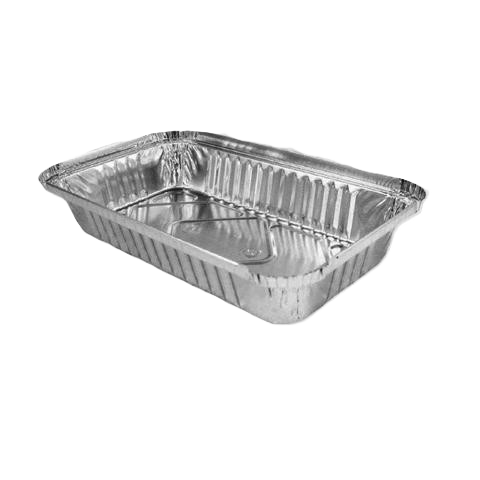 Alu Menü Schale unget. 3cm flach - 100 St.