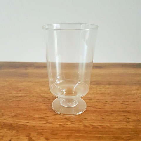 Trinkglas mit Fuß Plastik 100ml - 600 st.