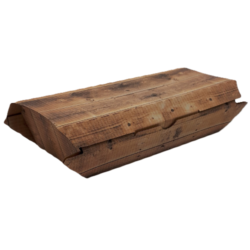 Baguette-Karton 21x11x6cm Design HOLZ - 100 St.