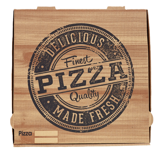 Pizzakarton 20 x 4 cm Design STEMPEL - 100 St.