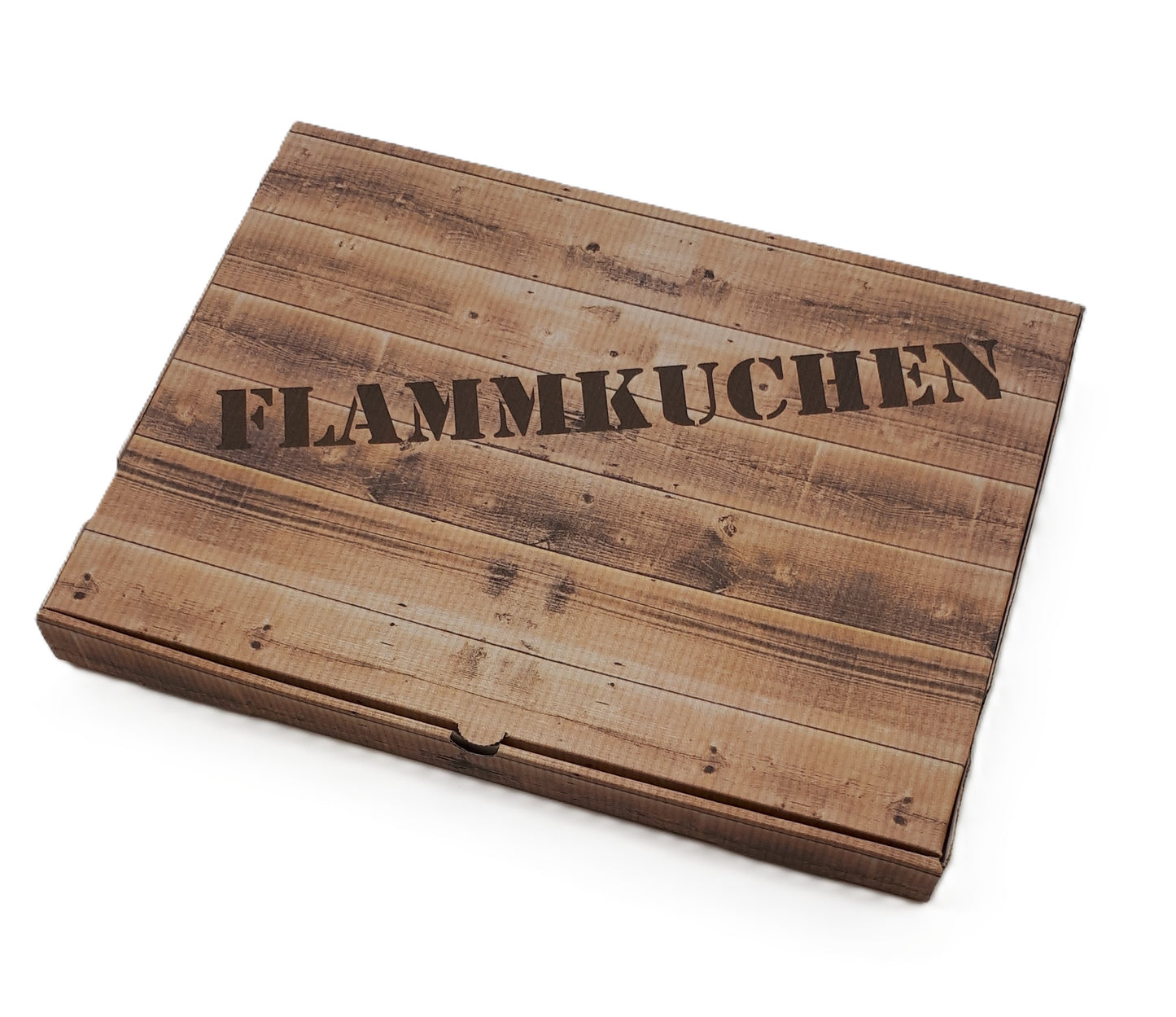 Flammkuchen-Karton Design HOLZ - 50 St.
