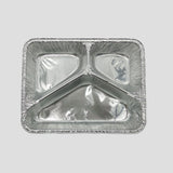 Alu Menü Schale 3-get.  4cm tief - 100 St.